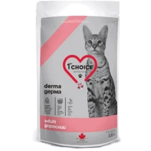 Сухой диетический корм 1st Choice Adult Derma для котов с лососем 320 г: Тип Сухой корм