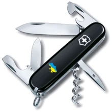 Мультитул Victorinox Spartan Ukraine 91мм/12 функций/черный /Карта Украины (1.3603.3_T1166u): Тип мини-мультитул