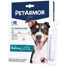 Капли от блох, клещей, вшей для собак PetArmor Medium от 10-20 кг 3х1.34 мл (58435). Цена за 1 пипетку. Продажа упаковкой/3 пипетки.: Тип Капли