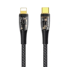 Кабель WIWU Data Cable Series USB-C to Lightning 20W 1.2m Black (TM01): Тип USB-C - Lightning