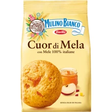 Печенье Mulino Bianco Cuor di mela с яблоком 250 г (8076809530286): Вес нетто 250 г