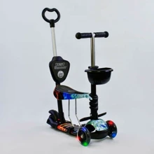 Самокат Best Scooter черный (21500): Количество колес 3