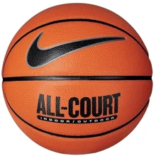 Мяч для игры Nike EVERYDAY ALL COURT 8P DEFLATED AMBER/BLACK/METALLIC SILVER/BLACK баскетбольный size 7: Вид Баскетбольные