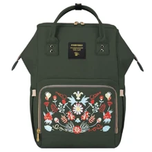 Рюкзак для мамы Sunveno Diaper Bag Dark Green Embroidery (NB22179.DGE): Производитель Sunveno