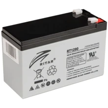 Аккумуляторная батарея Ritar RT1290 12V 9Ah grey: Тип AGM