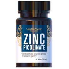 Голден-Фарм Zinc Picolinate Цинк пиколинат 300 мг 90 таблеток: Тип Цинк