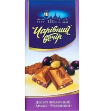Десерт Чарівний вечір молочний із ізюмом та арахісом 85 г (4820005193769): Вага, г 85