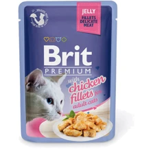 Влажный корм для кошек с филе курицы в желе Brit Premium Cat pouch 85 г (8595602518463): Тип паучи