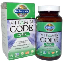 Garden of Life Vitamin Code, Family, 120 Vegetarian Capsules (GOL-11370): Тип Мультивитамины