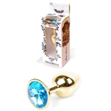 Анальная пробка BOSS of TOYS Boss Series - Jewellery Gold PLUG Light Blue S (BS6400022): Для кого Унисекс