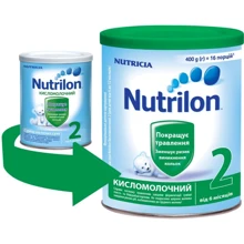 Кисломолочная смесь Nutrilon 400гр №2 нов.: Тип Смеси молочные