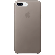 Чехол для iPhone Apple Leather Case Taupe (MPTC2/MQHJ2) for iPhone 8 Plus/iPhone 7 Plus: Цвет серый