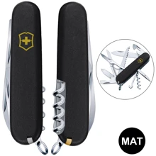 Мультитул Victorinox HUNTSMAN MAT черный матовый лак (Vx13713.3_M0007p): Тип мини-мультитул