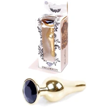 Анальна пробка із кристалом BOSS of TOYS Boss Series - Jewellery Gold BUTT PLUG Black, BS6400065: Для кого унісекс