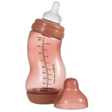 Антиколиковая бутылочка Difrax S-bottle Wide с силиконовой соской 310 мл Brick (707 Brick): Материал полипропилен