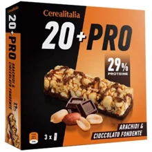 Батончик Cerealitalia зерновой 20+pro арахис и черный шоколад 114 г (8010121010699): Вес, г 114
