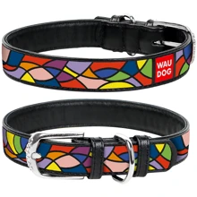 Ошейник WAUDOG Design с рисунком "Витраж" 12 мм 19-25 см черный (36601): Производитель WAUDOG