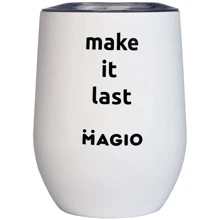 Термокухоль Magio вакуумний білий 350 мл (MG-1042): Об'єм, л 0.35