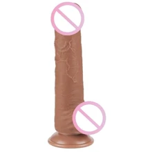 Фаллоимитатор LoveToy Sliding-Skin Dual Layer Dong 8" Brown: Назначение Вагинальные