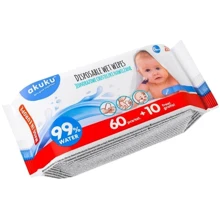 Детские влажные салфетки Akuku 70 шт. (A0031): Производитель Akuku