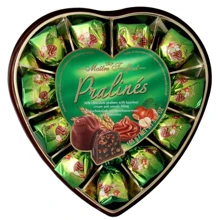 Цукерки Maitre Truffout Milk Chocolate Hazelnut and Cereals Heart Серце 165 г (DL14573): Вага, г 165