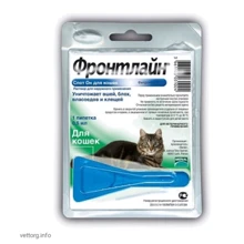 Спот Он Merial Frontline от блох и клещей для кошек (3661103031024): Тип Капли