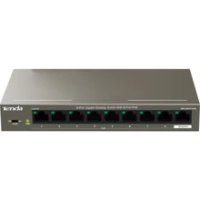 Сетевой коммутатор Tenda TEG1109P-8-102W: Порты только Gigabit Ethernet (10/100/1000)