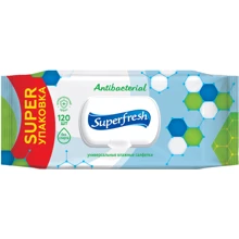 Влажные салфетки Superfresh антибактериальные 120 шт: Классификация Масс-маркет