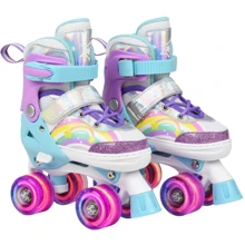 Раздвижные ролики квады Maraton Skimo S 30-34 purple: Цвет фиолетовый