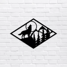 Настенный декор Деревянное панно Wortex Woods Волк 50x32 (WALL10028-50x32): Производитель Wortex Woods