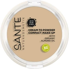 Sante Cream To Powder Compact Make-up БИО-Пудра-крем компактная №1 Cool Ivory 9g: Вид Пудра для лица