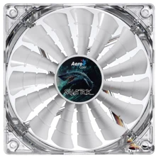 Кулер Aerocool Shark Fan 120мм (Great White) LED Retail: Уровень шума, dB 26.5 или 12.6 (с кабелем для понижения)