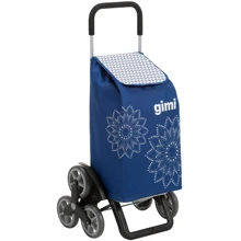 Сумка-тележка Gimi Tris 56 Floral Blue: Цвет синий