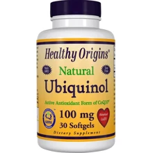 Healthy Origins Ubiquinol 100 mg Убіхінол 30 капсул: Тип Коензим