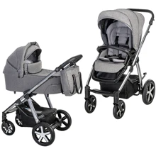 Универсальная коляска 2 в 1 Baby Design Husky NR 2021 07 GRAY: Тип коляски универсальная коляска (2-в-1)