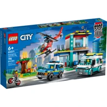 Конструктор LEGO Headquarters of the rescue vehicles Центр управления спасательным транспортом (60371): Серия City