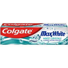 Colgate Max White Crystals Зубная паста 75 ml: Назначение Отбеливание, Очищение, Свежесть дыхания