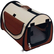 Сумка-переноска для животных Croci Fast & Easy коричневая / беж 65x49x50 см (C2058884+): Производитель Croci