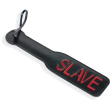 Шлепалка Пикантные Штучки с рельефной надписью SLAVE, черный: Производитель Пикантные Штучки