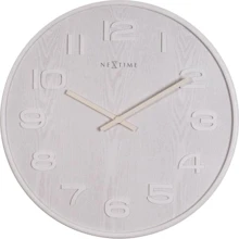 Настінний годинник NeXtime Wood Wood Medium, білий Ø36 см (3096WI): Виробник NeXtime