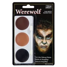 Mehron Tri-Color Makeup Palette (Werewolf) Набор кремового грима для образа "Волк-оборотень" 7oz., 17 g: undefined undefined