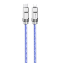 Кабель Hoco Cable USB-C to Lightning U113 Solid 20W 1m Blue: Тип USB-C - Lightning