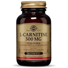 Solgar L-Carnitine Солгар L-карнитин 500 mg, 60 таблеток: Тип L Карнитин