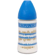 Пляшка Suavinex Couture, 270 мл, синій (304147): Матеріал пластик