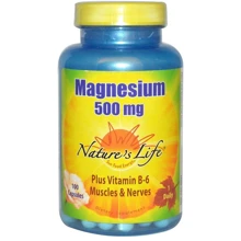 Nature's Life Magnesium, 500 mg, 100 Capsules (NLI-00437): Тип Магний