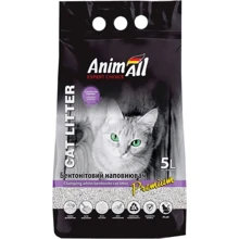 Наполнитель для кошачьего туалета AnimAll Бентонитовый белый с ароматом лаванды 5 л (4820224500560): Вид Минеральный