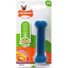 Игрушка Nylabone Moderate Chew Dental Bone жевательная для собак вкус курицы XS до 7 кг 9.5x2.5x1.9 см (54497): Производитель Nylabone