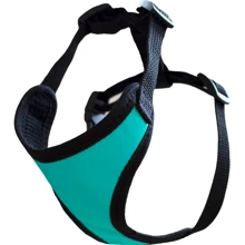 Шлея кожаная и сетка Lucky Pet №0 16-19x20-33 см голубая (4820224218908): Производитель Lucky Pet