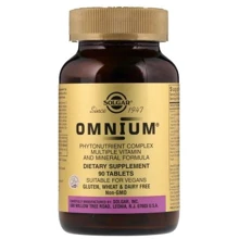 Solgar Omnium Phytonutrient Complex Multiple Vitamin and Mineral Formula 90 Tabs Мультивитамины и минералы Омниум с железом: Тип Мультивитамины
