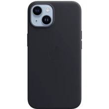 Чохол для iPhone Apple for iPhone 14 Leather Case with MagSafe Midnight (MPP43) : Колір синий